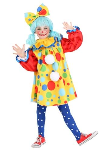 Kid's Posh Polka Dot Clown Costume