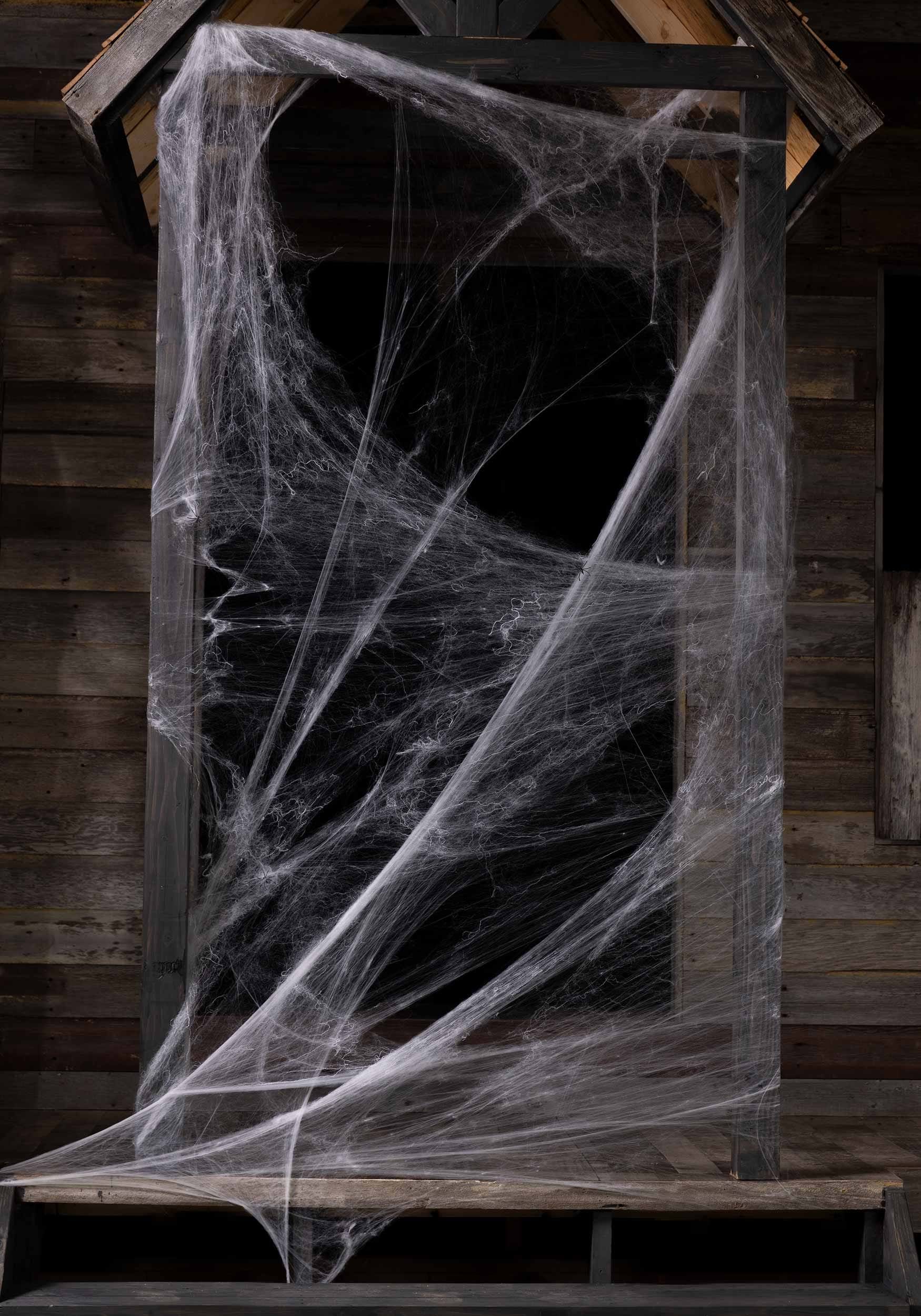 200 Square FT White Spider Web Prop