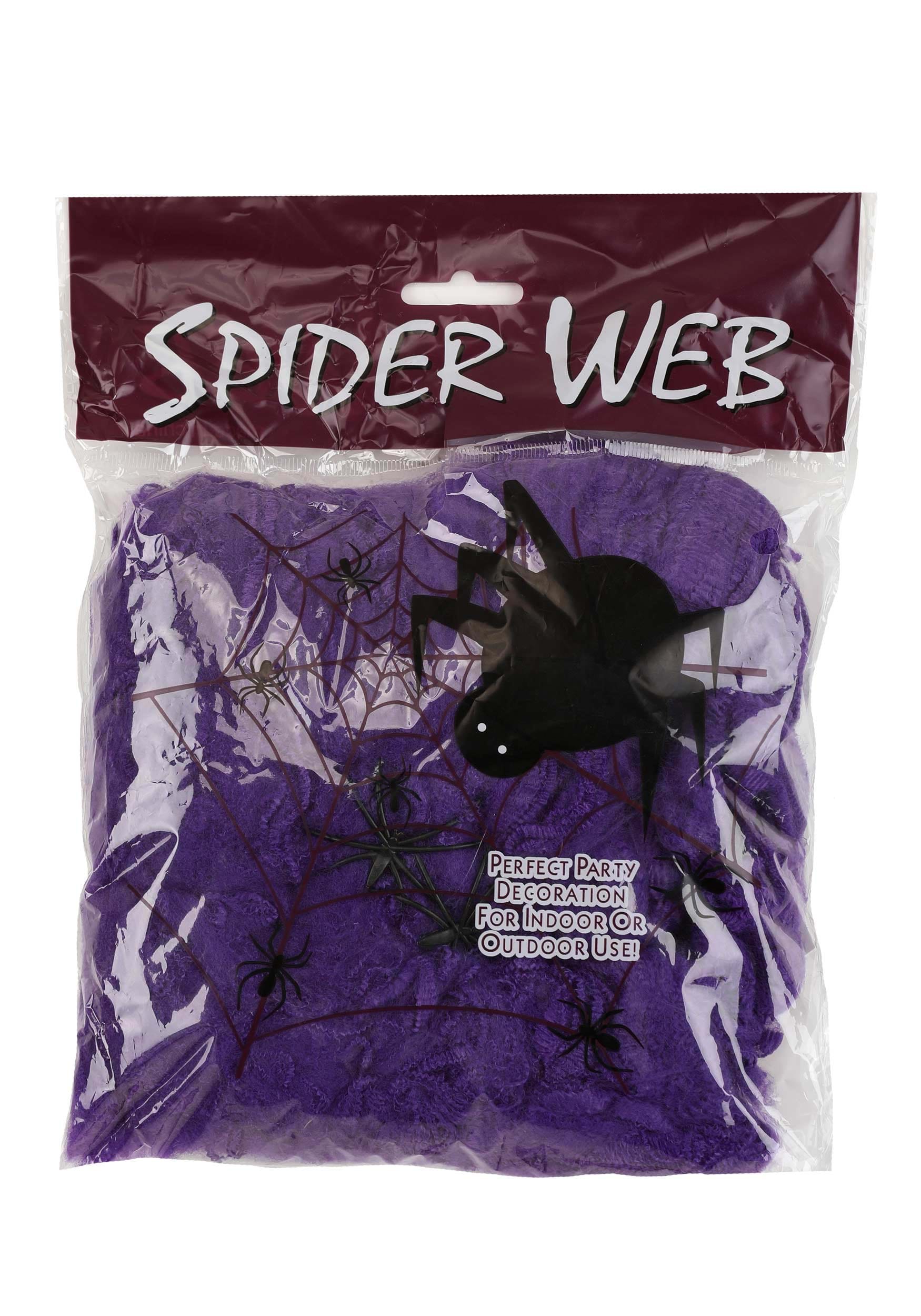 200 Square FT Purple Spider Web Prop , Spider Webs