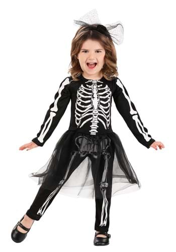 Click Here to buy Toddler Lil Miss Skeleton Costume | Skeleton Costumes from HalloweenCostumes, CDN Funds & Shipping