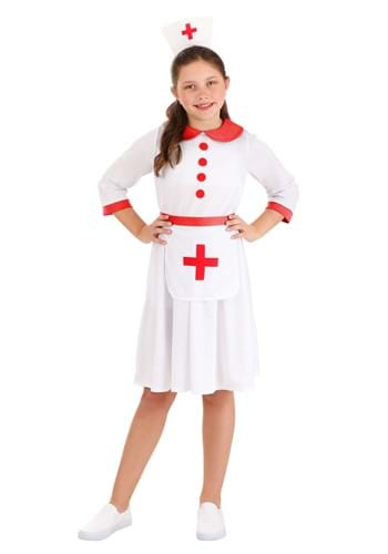 Click Here to buy Classic Nurse Girls Costume | Kids Nurse Costumes from HalloweenCostumes, CDN Funds & Shipping