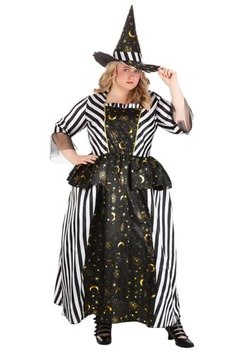 Click Here to buy Womens Plus Size Rococo Witch Costume from HalloweenCostumes, CDN Funds & Shipping