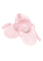 Child Faux Satin Ballet Slipper Alt 1