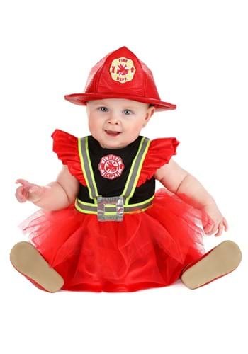 Infant Frilly Firefighter Costume Dress