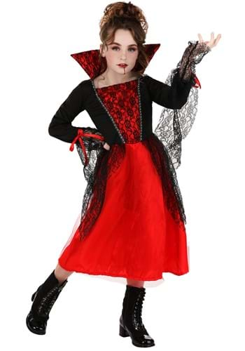 Click Here to buy Kids Regal Vampire Costume Dress | Vampire Costumes from HalloweenCostumes, CDN Funds & Shipping