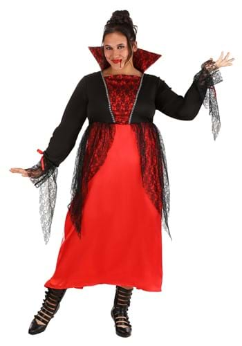 Click Here to buy Womens Plus Size Regal Vampire Costume | Vampire Costumes from HalloweenCostumes, CDN Funds & Shipping