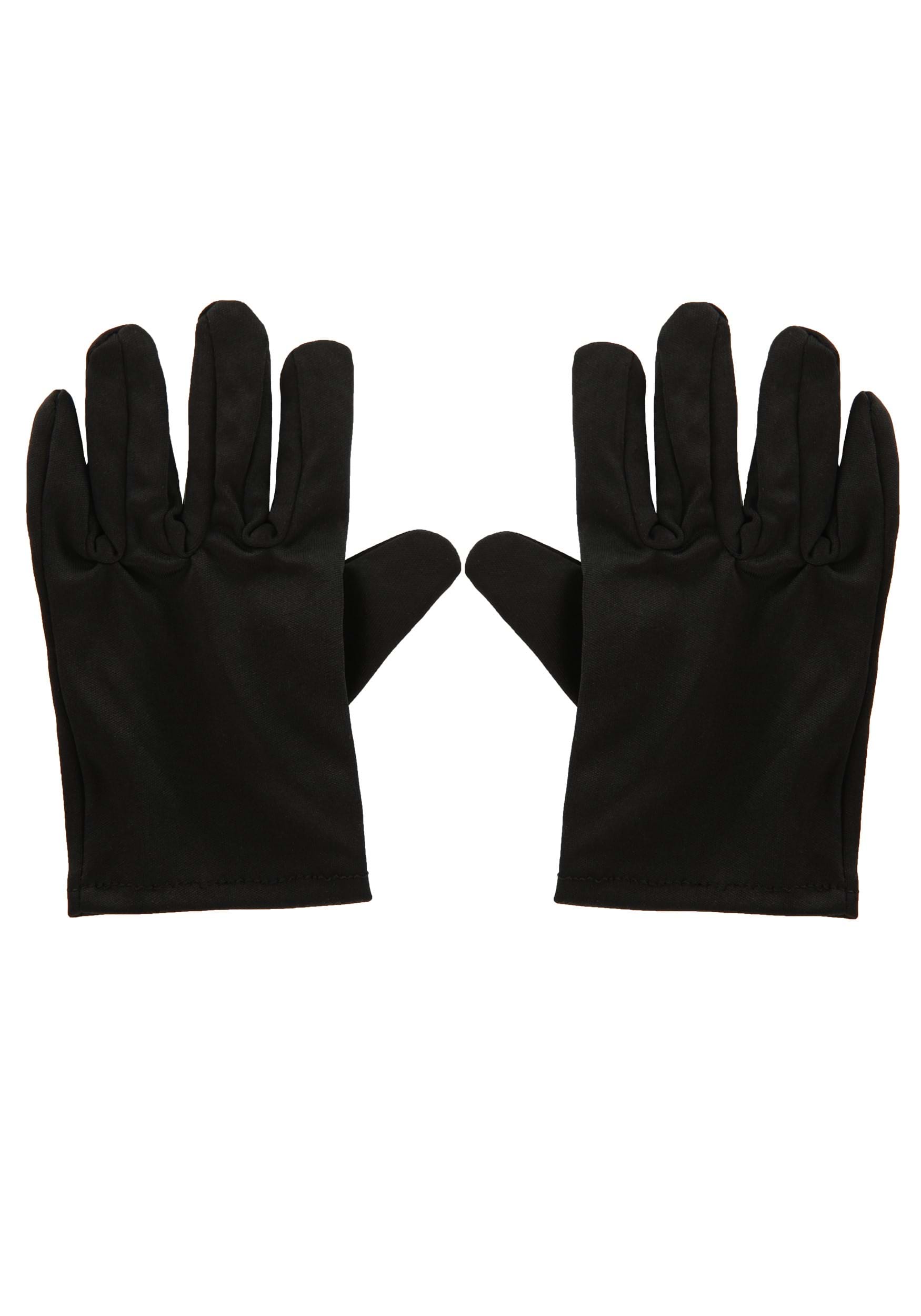 Black Costume Gloves For Kids