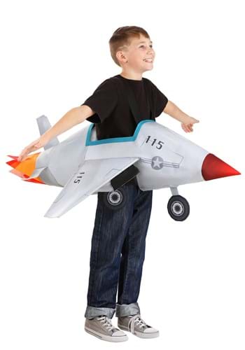 Click Here to buy Kids Ride-in Fighter Jet Costume | Ride-In Costumes from HalloweenCostumes, CDN Funds & Shipping