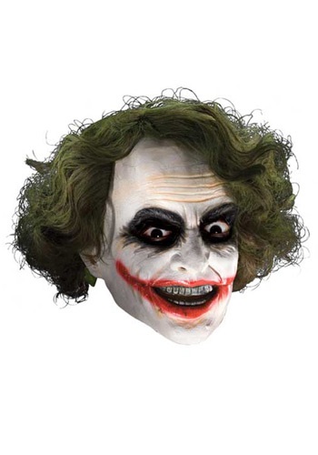 Click Here to buy Adult Deluxe Joker Mask with Hair from HalloweenCostumes, CDN Funds & Shipping