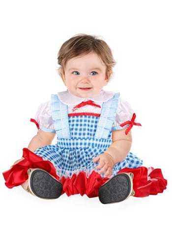 Click Here to buy Dorothy Farm Girl Costume Dress for Babys | Wonderful Wizard of Oz Costumes from HalloweenCostumes, CDN Funds & Shipping