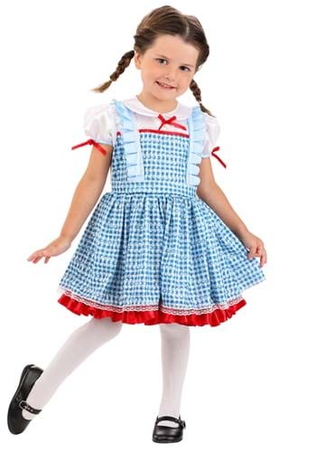 Click Here to buy Dorothy Farm Girl Costume Dress for Toddlers | Wonderful Wizard of Oz Costumes from HalloweenCostumes, CDN Funds & Shipping
