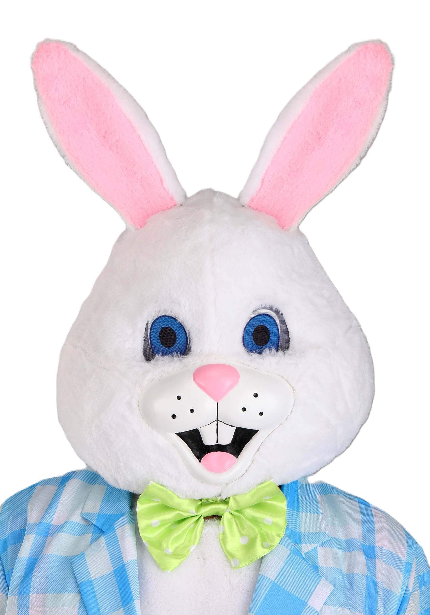 thumbnail image 2 of Fur Suit Deluxe Easter Bunny Costume - Full Adult Mascot Outfit... 2 of 11