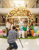 Adult Deluxe Easter Bunny Mascot Costume