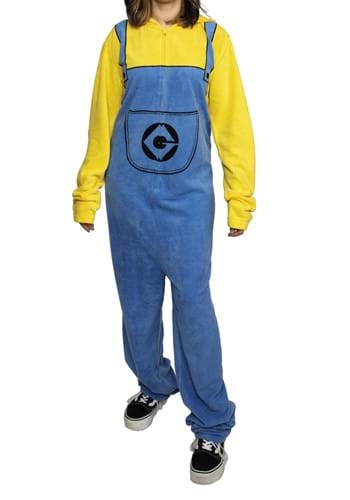Click Here to buy Adult Minions Union Suit Costume from HalloweenCostumes, CDN Funds & Shipping