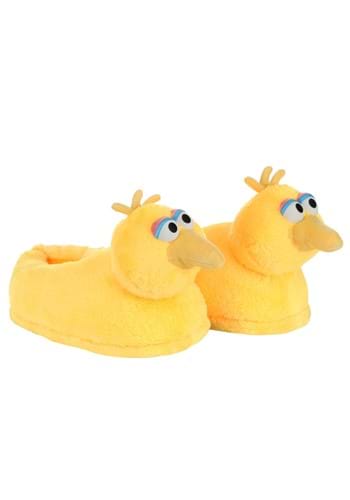 Click Here to buy Adult Sesame Street Big Bird Plush Slippers | Sesame Street Accessories from HalloweenCostumes, CDN Funds & Shipping