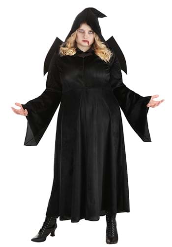 Click Here to buy Plus Size Vampire Cloak Womens Costume from HalloweenCostumes, CDN Funds & Shipping