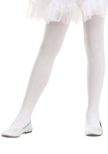 Girl's Deluxe White Tights