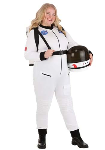 Click Here to buy Plus Size White Astronaut Costume | Plus Size Halloween Costumes from HalloweenCostumes, CDN Funds & Shipping