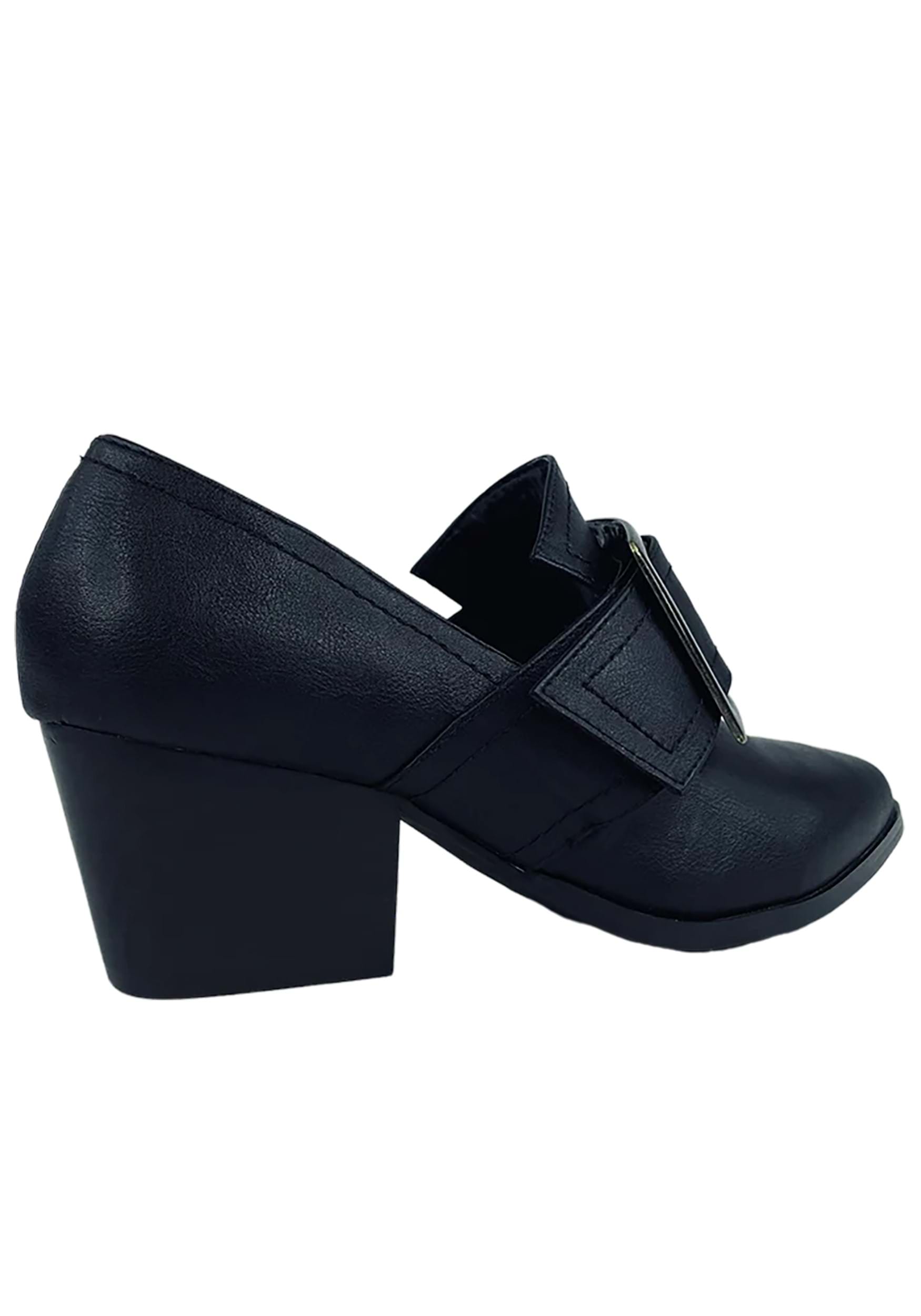 Women's Black Matte Pilgrim Shoes