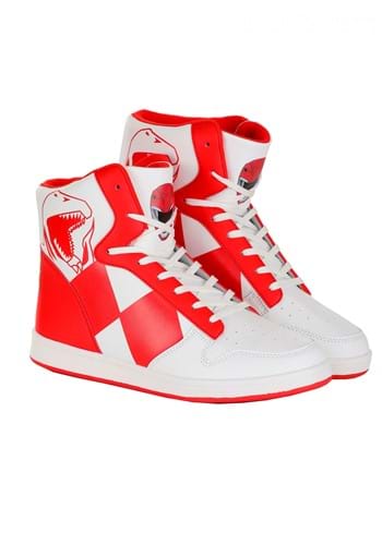Click Here to buy Red Power Rangers Costume Inspired Sneakers from HalloweenCostumes, CDN Funds & Shipping