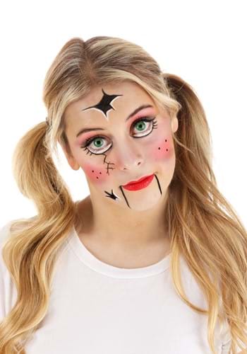 Click Here to buy Creepy Doll Makeup Costume Kit | Costume Makeup Kits from HalloweenCostumes, CDN Funds & Shipping
