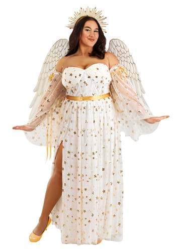 Exclusive Plus Size Premium Womens Angel Costume