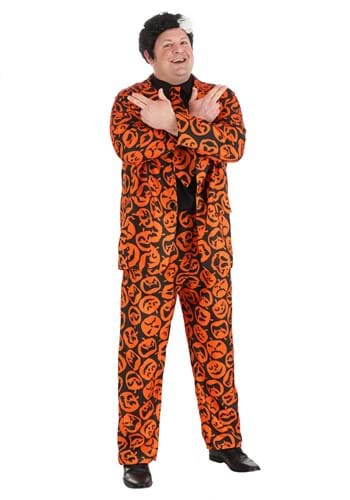 Mens Plus Sized David S. Pumpkins Costume Suit | SNL Costumes