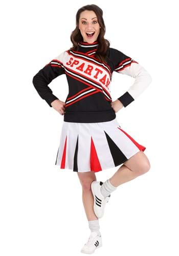 Click Here to buy Womens Deluxe Saturday Night Live Spartan Cheerleader Costume | Spartan Halloween Costume from HalloweenCostumes, CDN Funds & Shipping