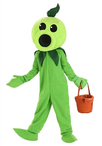 Click Here to buy Kids Premium Plants VS Zombies Peashooter Costume | Video Game Costumes from HalloweenCostumes, CDN Funds & Shipping