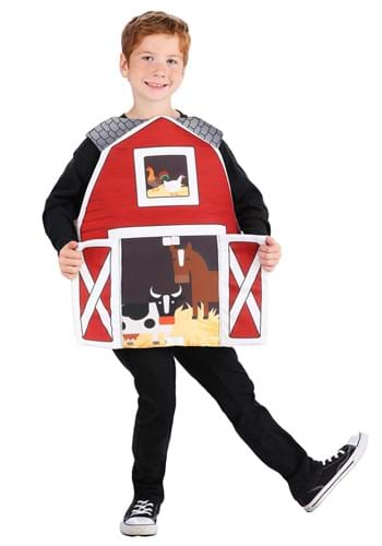 Click Here to buy Kids Big Red Barn Costume | Kids Farm Costumes from HalloweenCostumes, CDN Funds & Shipping