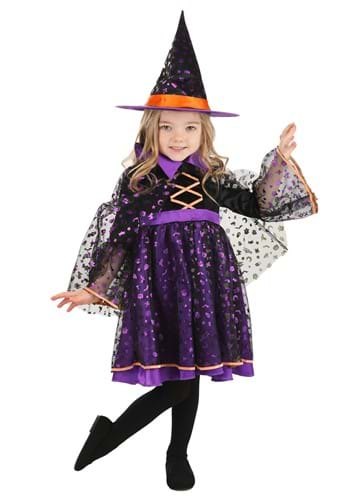 Click Here to buy Girls Toddler Twilight Twinkle Witch Sustainable Material Costume | Girls Witch Costumes from HalloweenCostumes, CDN Funds & Shipping