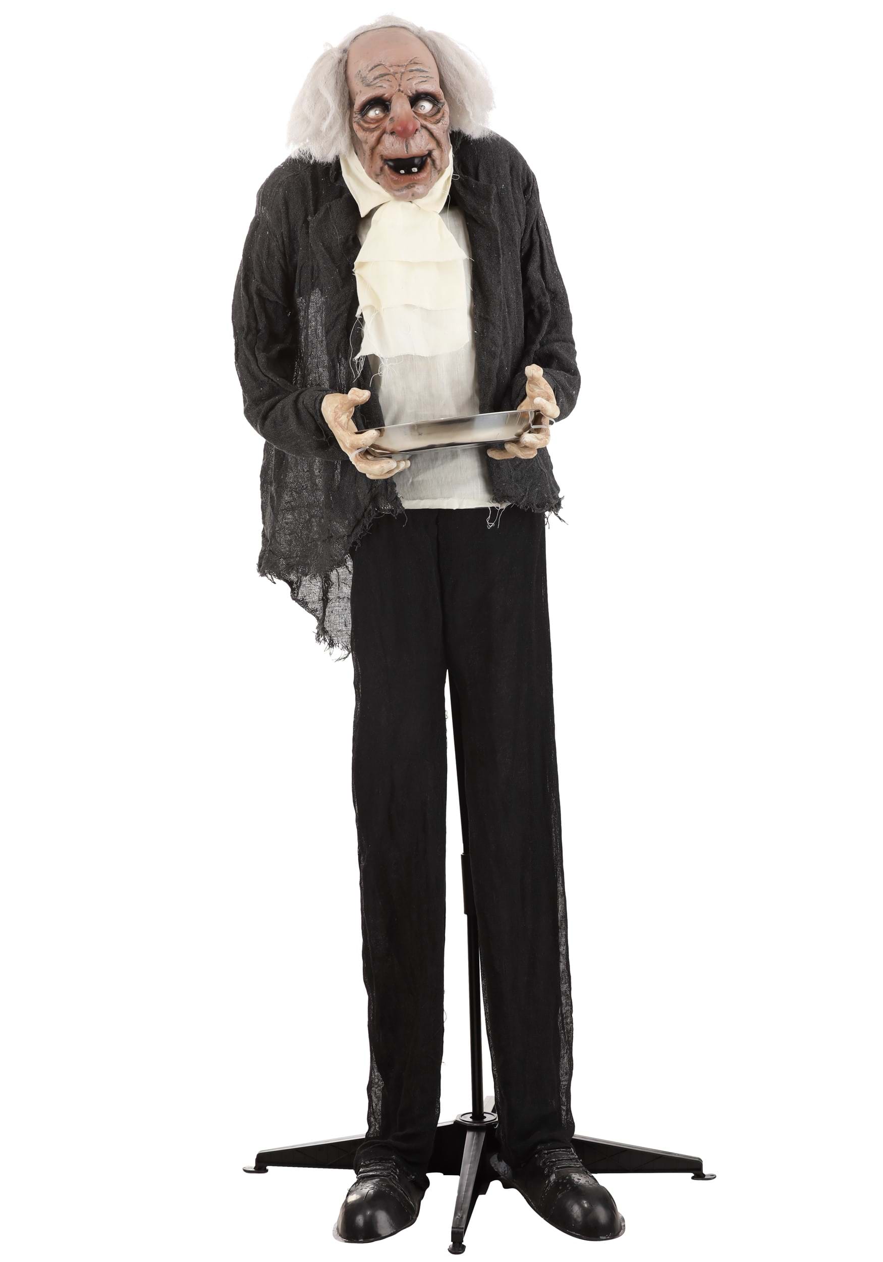 Animated Life Size Old Man Greeter Decoration
