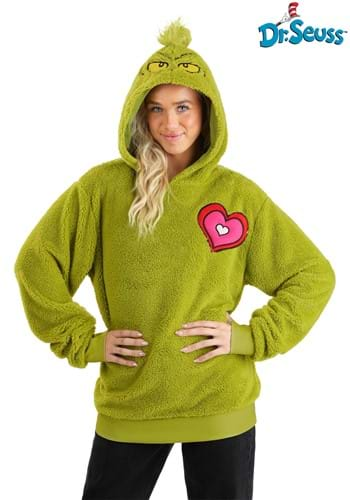 Grinch Hoodie Costume Top