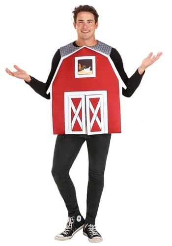 Click Here to buy Adult Big Red Barn Costume | Adult Farm Animal Costumes from HalloweenCostumes, CDN Funds & Shipping