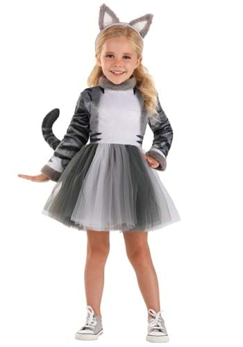 Click Here to buy Tabby Cat Girls Toddler Costume Dress | Kids Cat Costumes from HalloweenCostumes, CDN Funds & Shipping