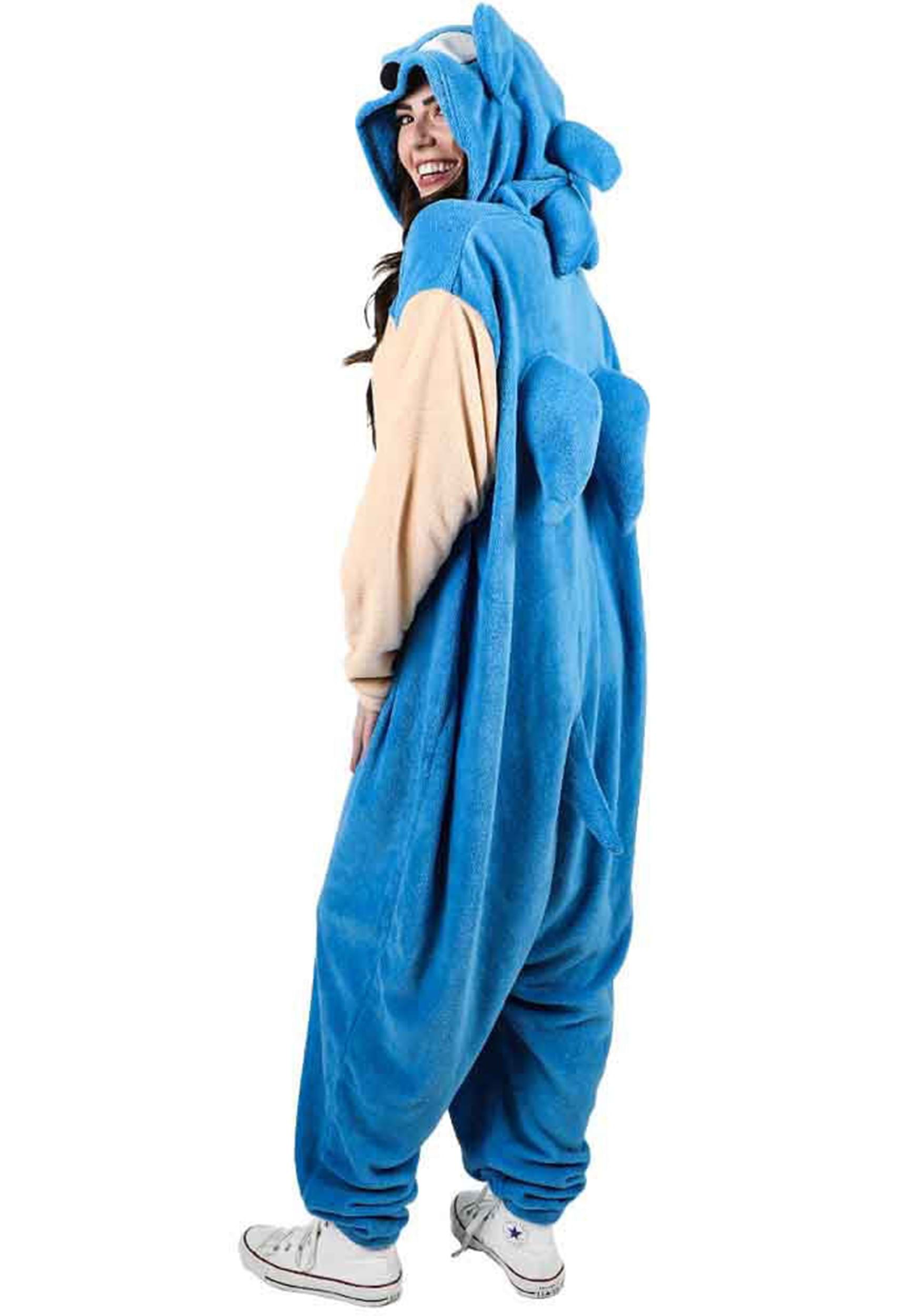 Sonic The Hedgehog Cosplay Union Suit For Adults