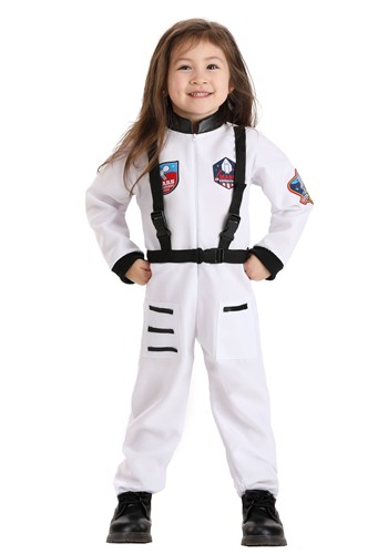 Toddler's Classic White Astronaut Costume Alt 4