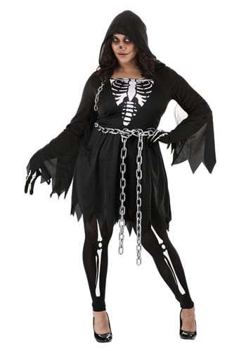 Click Here to buy Womens Plus Sized Death Costume Dress | Adult Grim Reaper Costumes from HalloweenCostumes, CDN Funds & Shipping