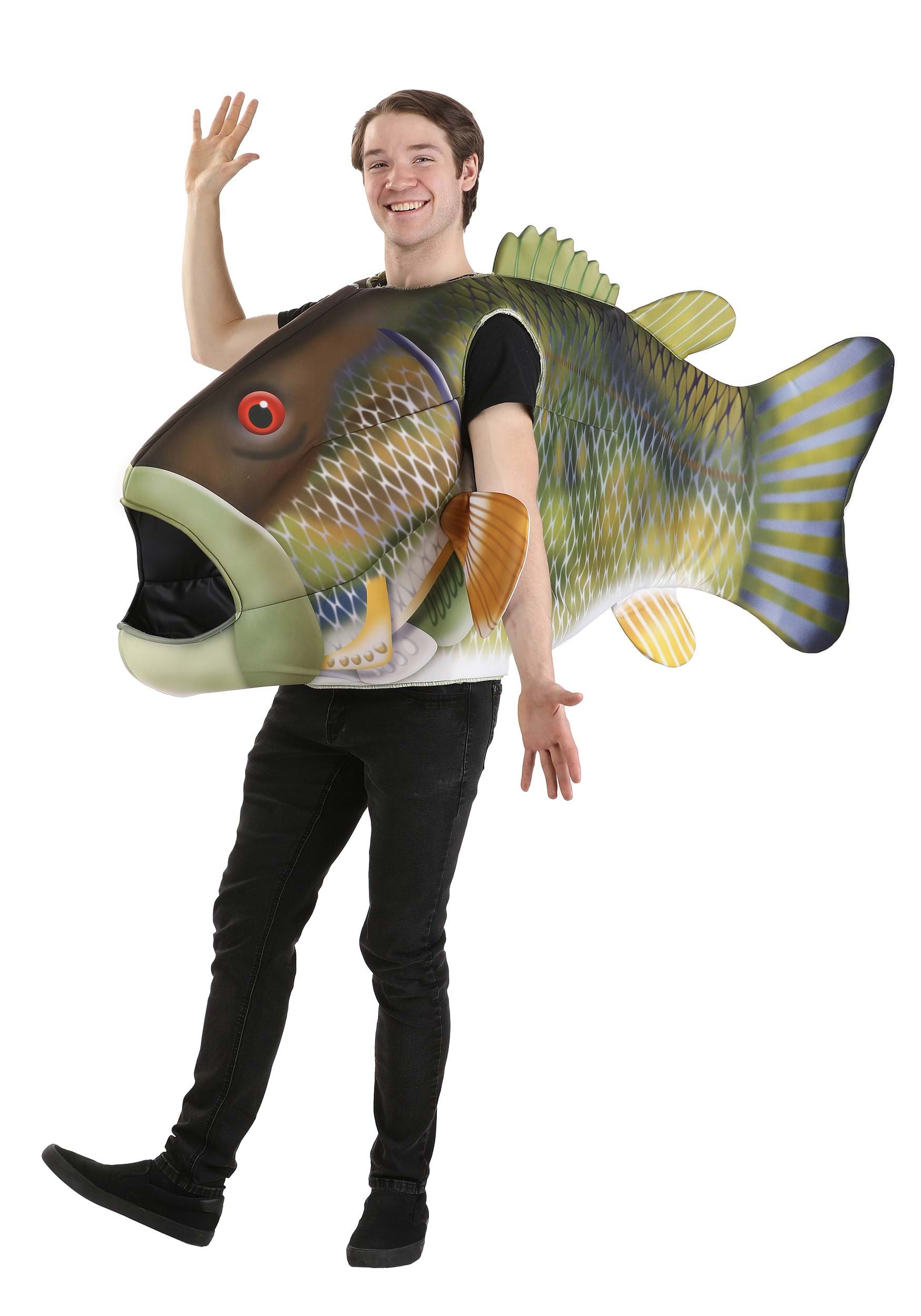 Funny Green Fish Head Mask For Adult Carnival Party Latex Halloween