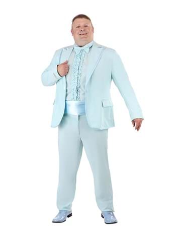 Plus Size Mens Powder Blue Tuxedo Costume | Plus Size Costumes
