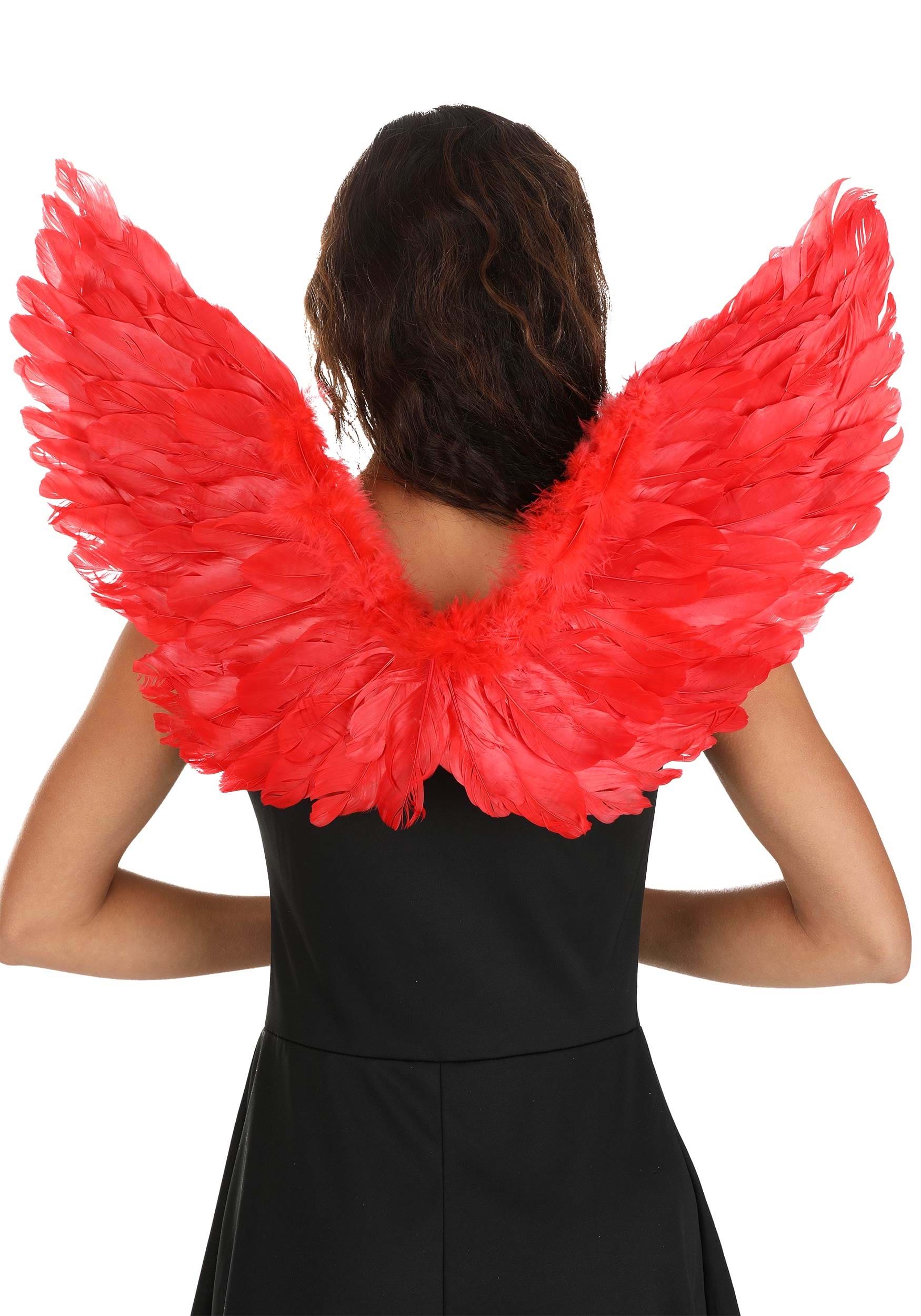 Devilish Angel Costume Red Wings , Costume Accessory Wings