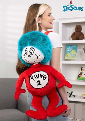 Dr Seuss Thing 1 2 Soft Plush Backpack