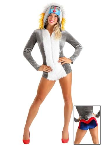 Adult Baboon Costume Romper