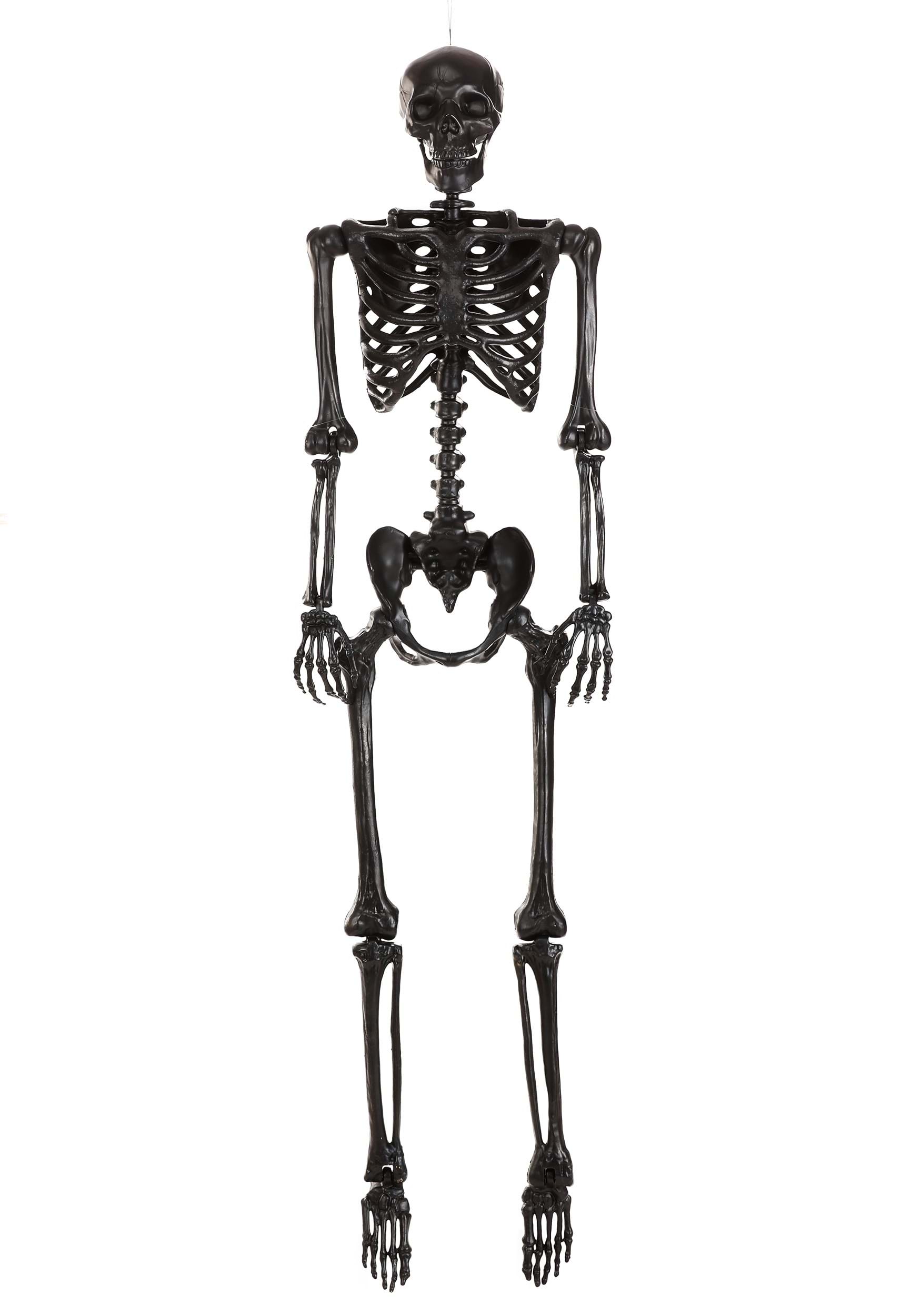5FT Crazy Bones Poseable Skeleton in Black Decoration | Skeleton Decorations