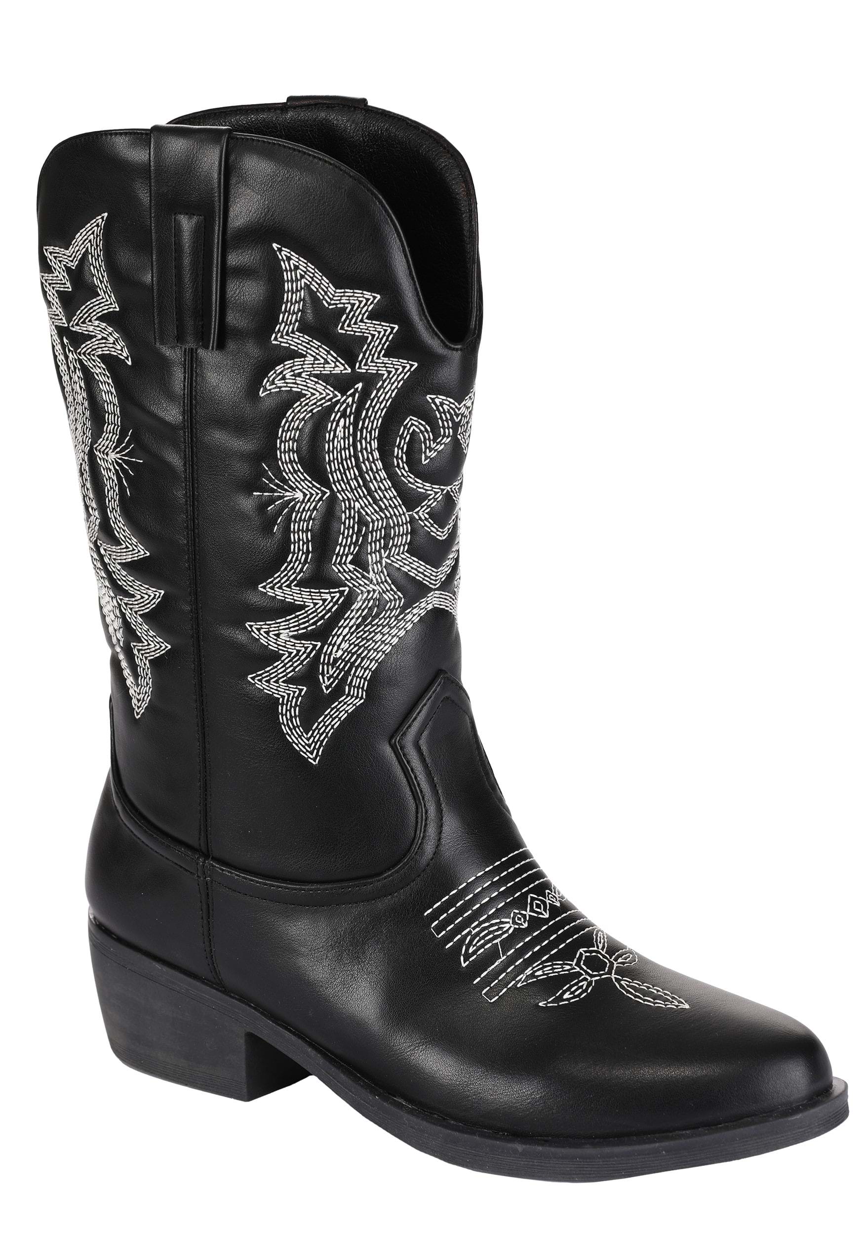 Women's Classic Black Cowgirl Boots