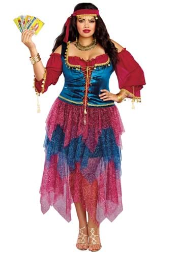 Click Here to buy Plus Size Womens Gypsy Costume from HalloweenCostumes, CDN Funds & Shipping