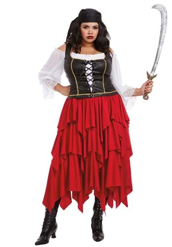 Click Here to buy Ships Ahoy Plus Size Womens Costume from HalloweenCostumes, CDN Funds & Shipping