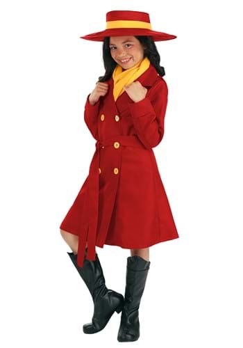 Click Here to buy Kids Carmen Sandiego Costume | TV Show Halloween Costumes from HalloweenCostumes, CDN Funds & Shipping
