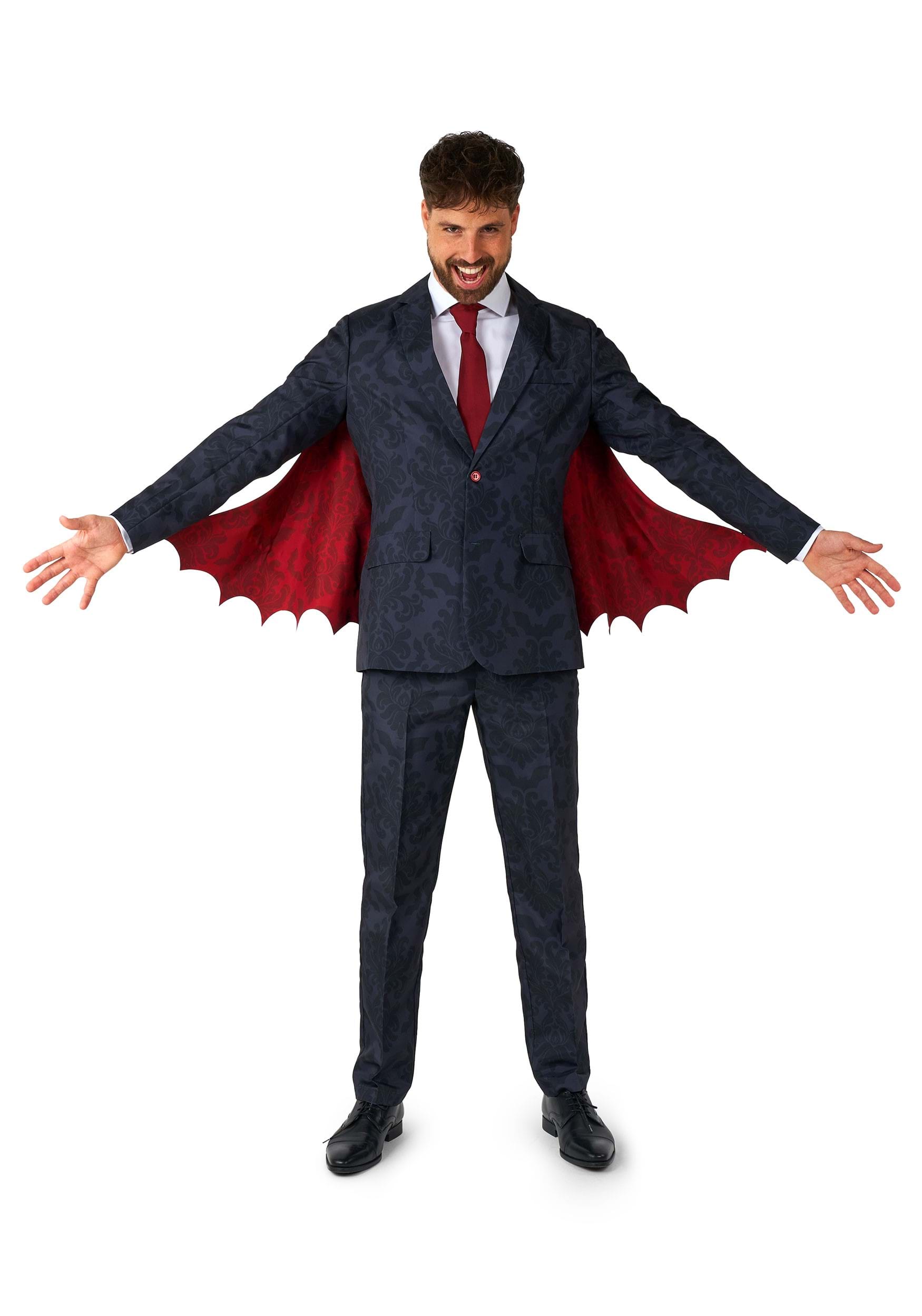 Suitmeister Men's Victorian Vampire Black Costume Suit , Vampire Costumes