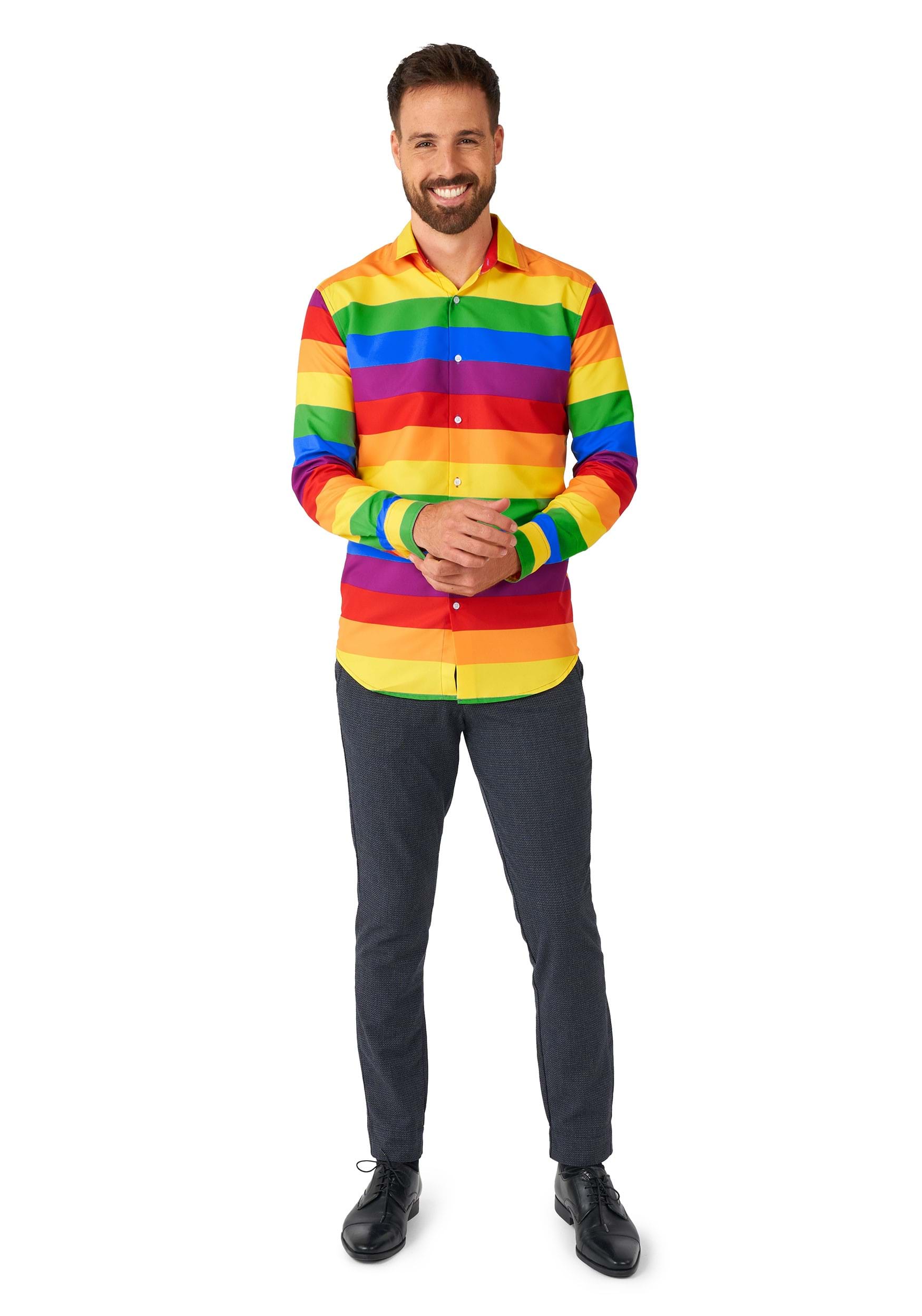 Men's Suitmeister Rainbow Shirt